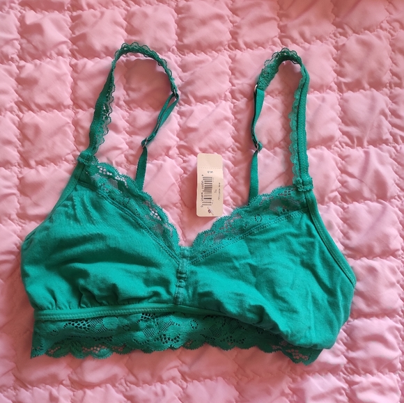 Aerie Lace Green Bralette Small - Picture 3 of 6